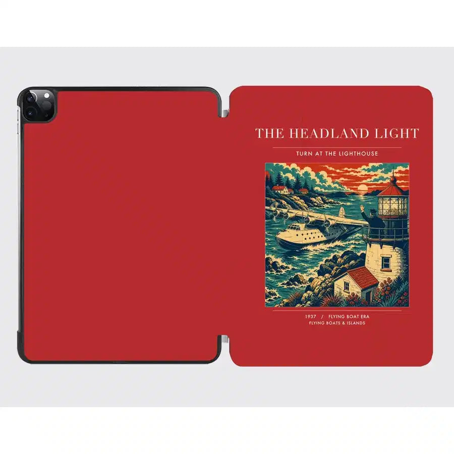 VINTAGE G4078 - The Headland Light - Designed iPad & Samsung Tablet Cases design on red ipad