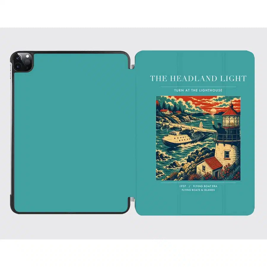 VINTAGE G4078 - The Headland Light - Designed iPad & Samsung Tablet Cases design on turquoise ipad