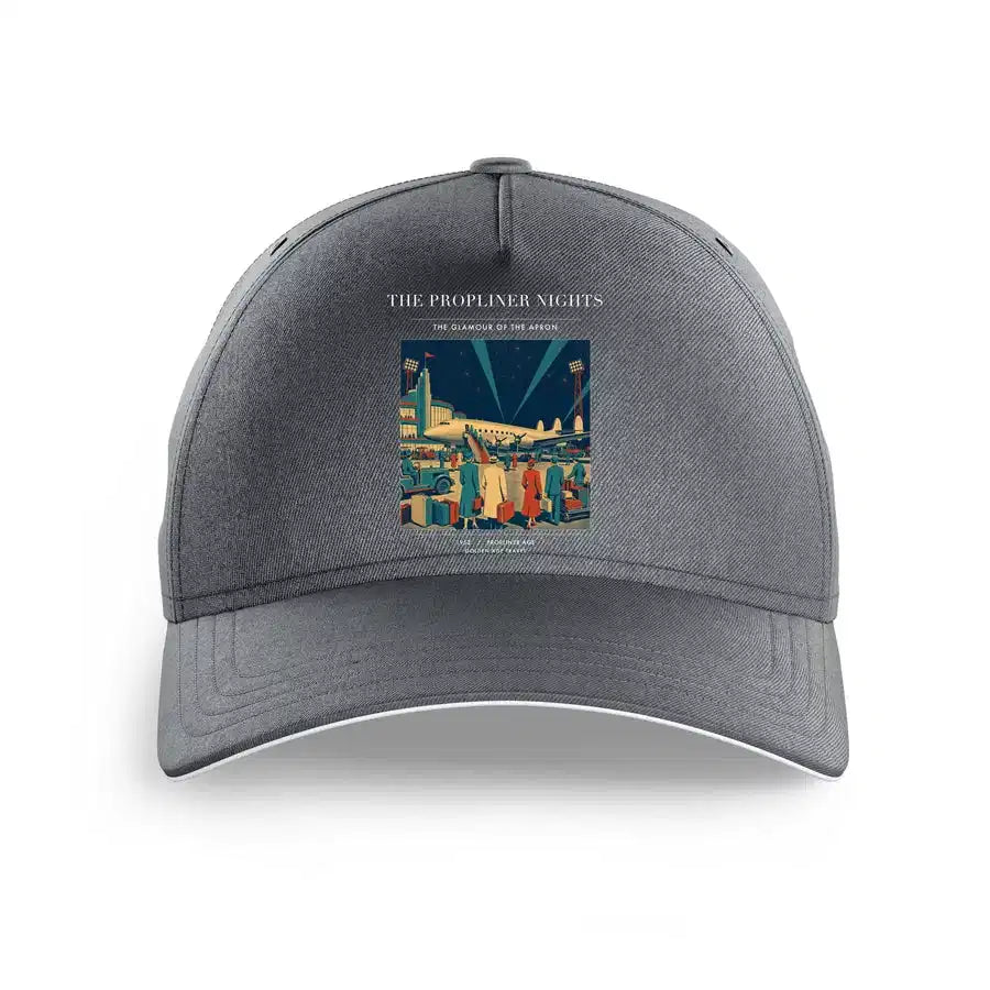 VINTAGE G4080 - The Propliner Nights - Printed Hat design on gray