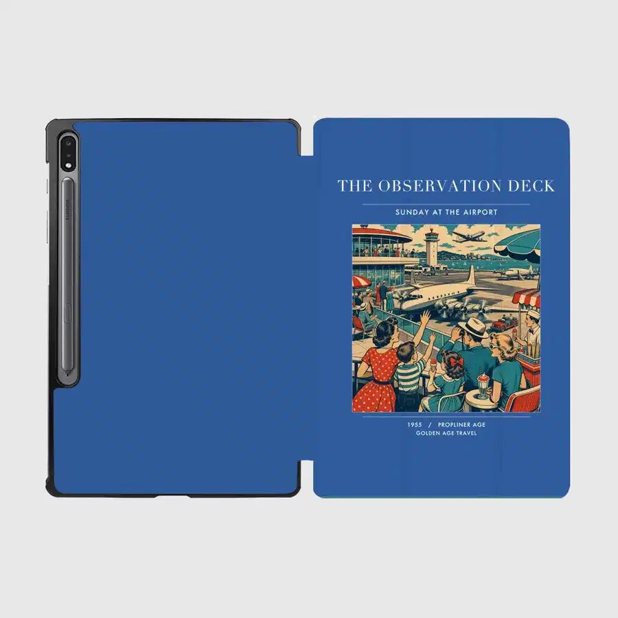 VINTAGE G4081 - The Observation Deck - Designed iPad & Samsung Tablet Cases design on blue samsung
