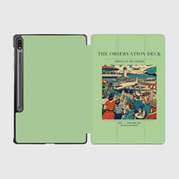 Thumbnail for VINTAGE G4081 - The Observation Deck - Designed iPad & Samsung Tablet Cases design on lightgreen samsung