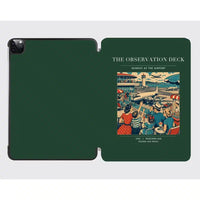 Thumbnail for VINTAGE G4081 - The Observation Deck - Designed iPad & Samsung Tablet Cases design on darkgreen ipad