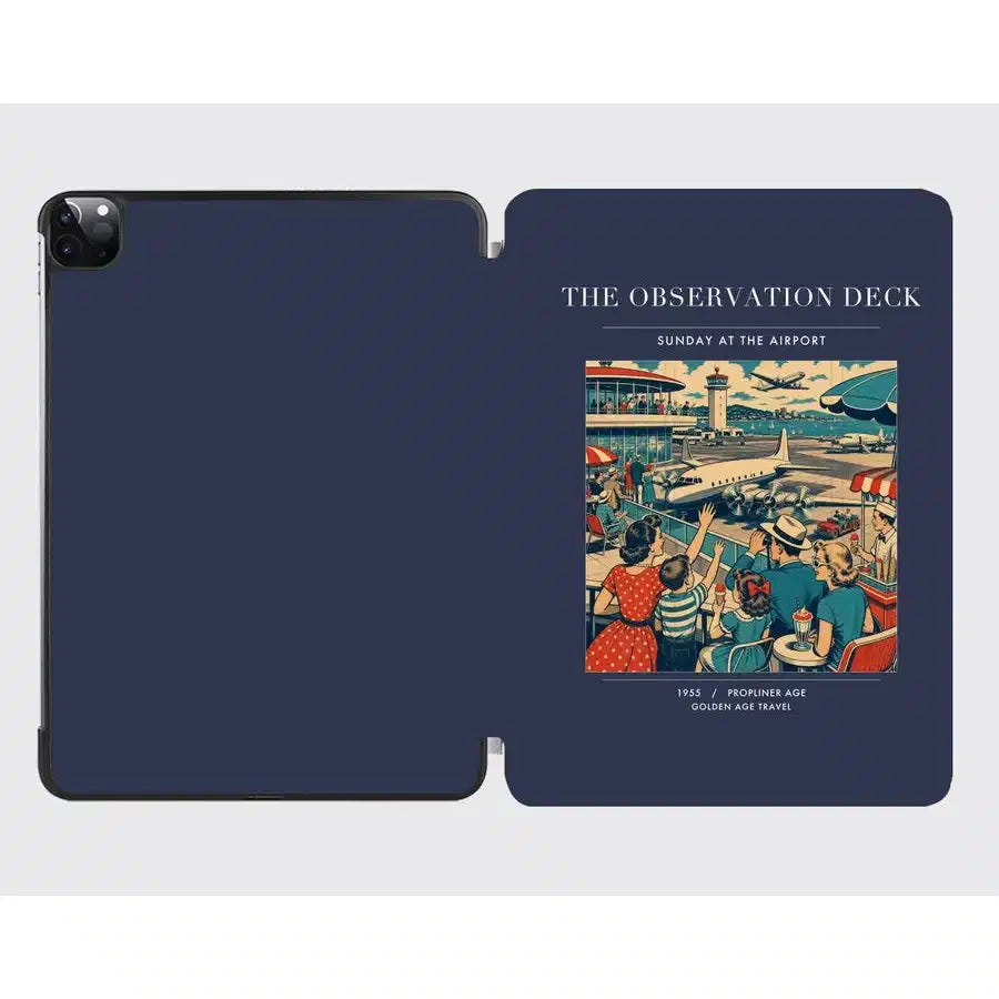 VINTAGE G4081 - The Observation Deck - Designed iPad & Samsung Tablet Cases design on navyblue ipad