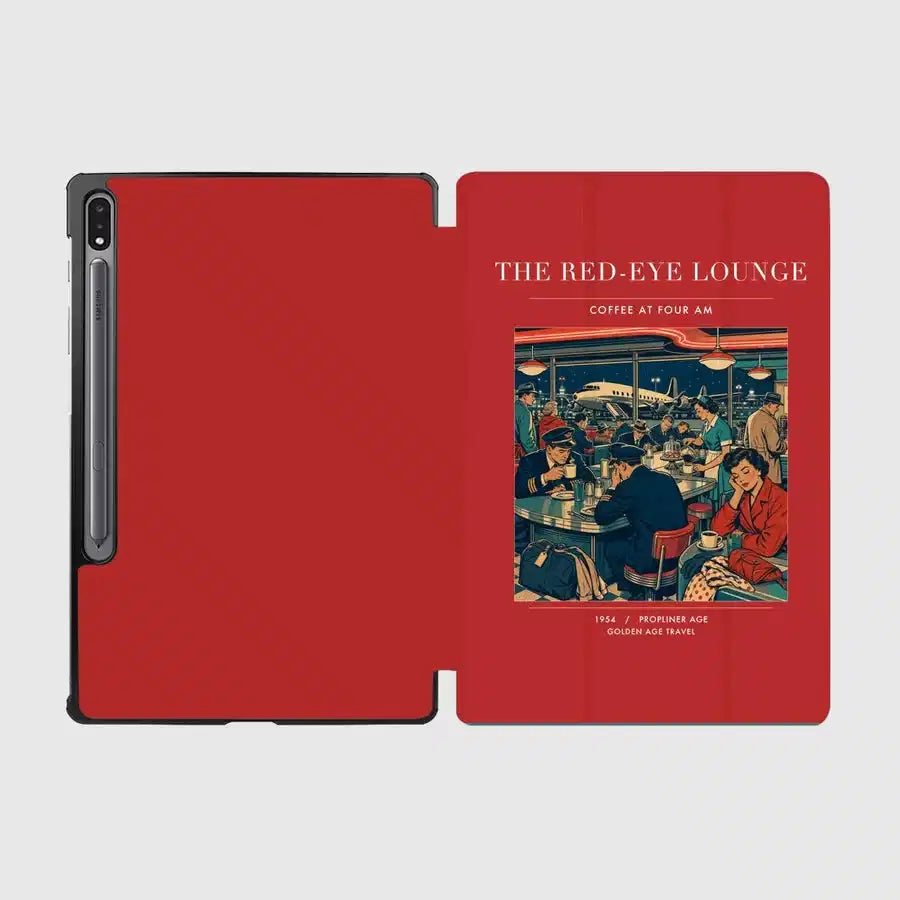 VINTAGE G4082 - The Red-Eye Lounge - Designed iPad & Samsung Tablet Cases design on red samsung