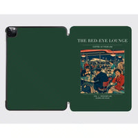 Thumbnail for VINTAGE G4082 - The Red-Eye Lounge - Designed iPad & Samsung Tablet Cases design on darkgreen ipad