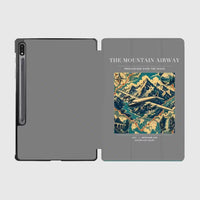 Thumbnail for VINTAGE G4083 - The Mountain Airway - Designed iPad & Samsung Tablet Cases design on gray samsung
