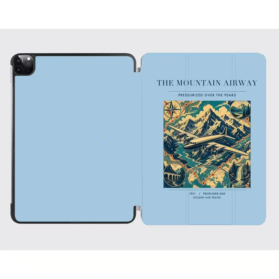 VINTAGE G4083 - The Mountain Airway - Designed iPad & Samsung Tablet Cases design on lightblue ipad