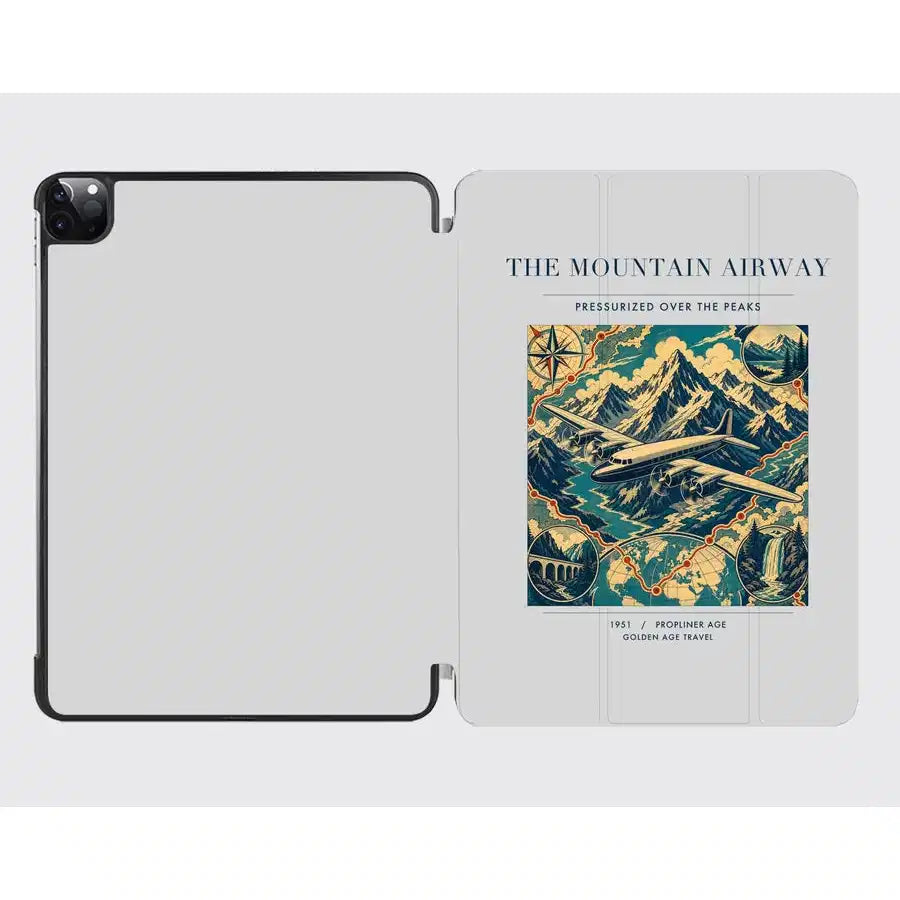 VINTAGE G4083 - The Mountain Airway - Designed iPad & Samsung Tablet Cases design on lightgray ipad
