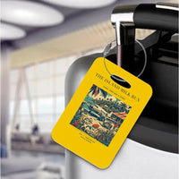Thumbnail for VINTAGE G4084 - The Island Milk Run - Acrylic Luggage Tags design on yellow