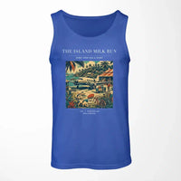 Thumbnail for VINTAGE G4084 - The Island Milk Run - Designed Tank Tops design on blue