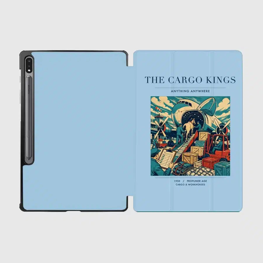 VINTAGE G4085 - The Cargo Kings - Designed iPad & Samsung Tablet Cases design on lightblue samsung