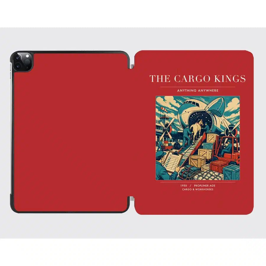 VINTAGE G4085 - The Cargo Kings - Designed iPad & Samsung Tablet Cases design on red ipad