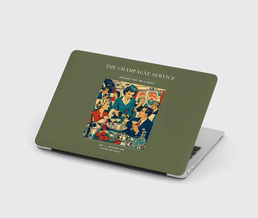 VINTAGE G4087 - The Champagne Service - Designed MacBook Cases design on greenarmy