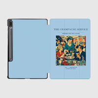Thumbnail for VINTAGE G4087 - The Champagne Service - Designed iPad & Samsung Tablet Cases design on lightblue samsung