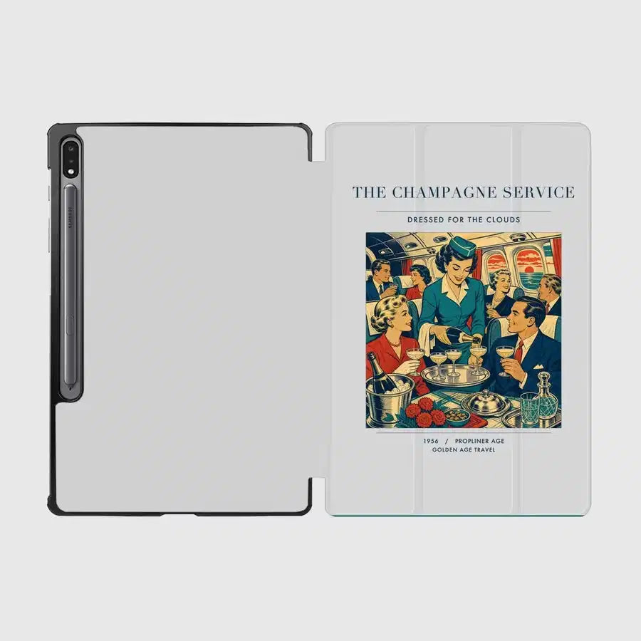 VINTAGE G4087 - The Champagne Service - Designed iPad & Samsung Tablet Cases design on lightgray samsung