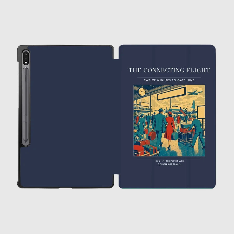 VINTAGE G4088 - The Connecting Flight - Designed iPad & Samsung Tablet Cases design on navyblue samsung