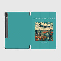 Thumbnail for VINTAGE G4089 - The Runway Garden - Designed iPad & Samsung Tablet Cases design on turquoise samsung