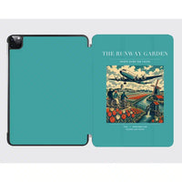 Thumbnail for VINTAGE G4089 - The Runway Garden - Designed iPad & Samsung Tablet Cases design on turquoise ipad