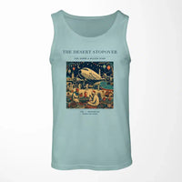 Thumbnail for VINTAGE G4090 - The Desert Stopover - Designed Tank Tops design on lightgreen