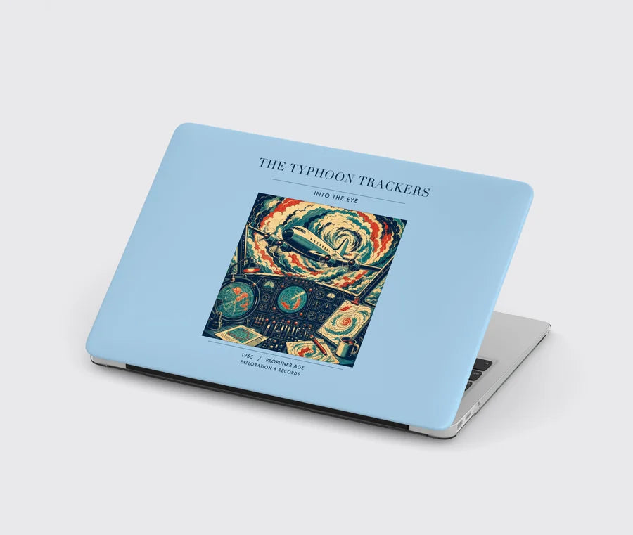 VINTAGE G4091 - The Typhoon Trackers - Designed MacBook Cases design on lightblue