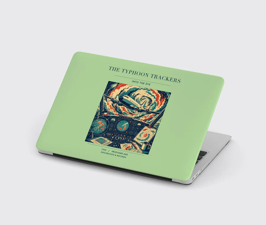 VINTAGE G4091 - The Typhoon Trackers - Designed MacBook Cases design on lightgreen