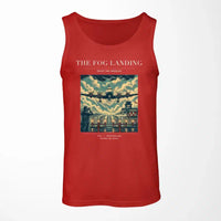 Thumbnail for VINTAGE G4095 - The Fog Landing - Designed Tank Tops design on red
