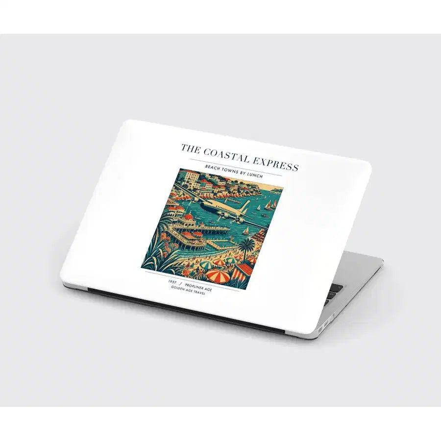 VINTAGE G4096 - The Coastal Express - Designed MacBook Cases design on white
