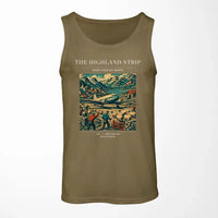 Thumbnail for VINTAGE G4097 - The Highland Strip - Designed Tank Tops design on greenarmy