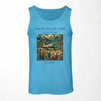 Thumbnail for VINTAGE G4097 - The Highland Strip - Designed Tank Tops design on skyblue