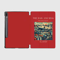 Thumbnail for VINTAGE G4098 - The Mail And Milk - Designed iPad & Samsung Tablet Cases design on red samsung