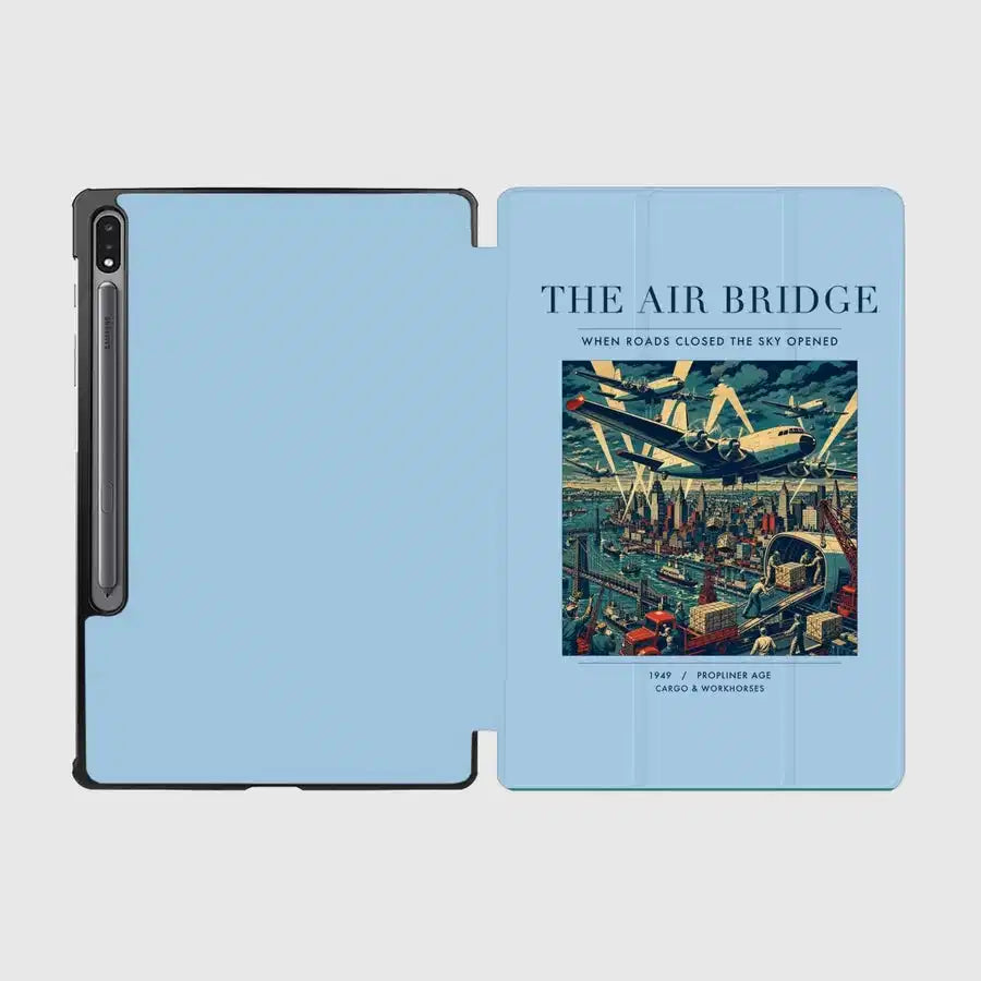 VINTAGE G4099 - The Air Bridge - Designed iPad & Samsung Tablet Cases design on lightblue samsung