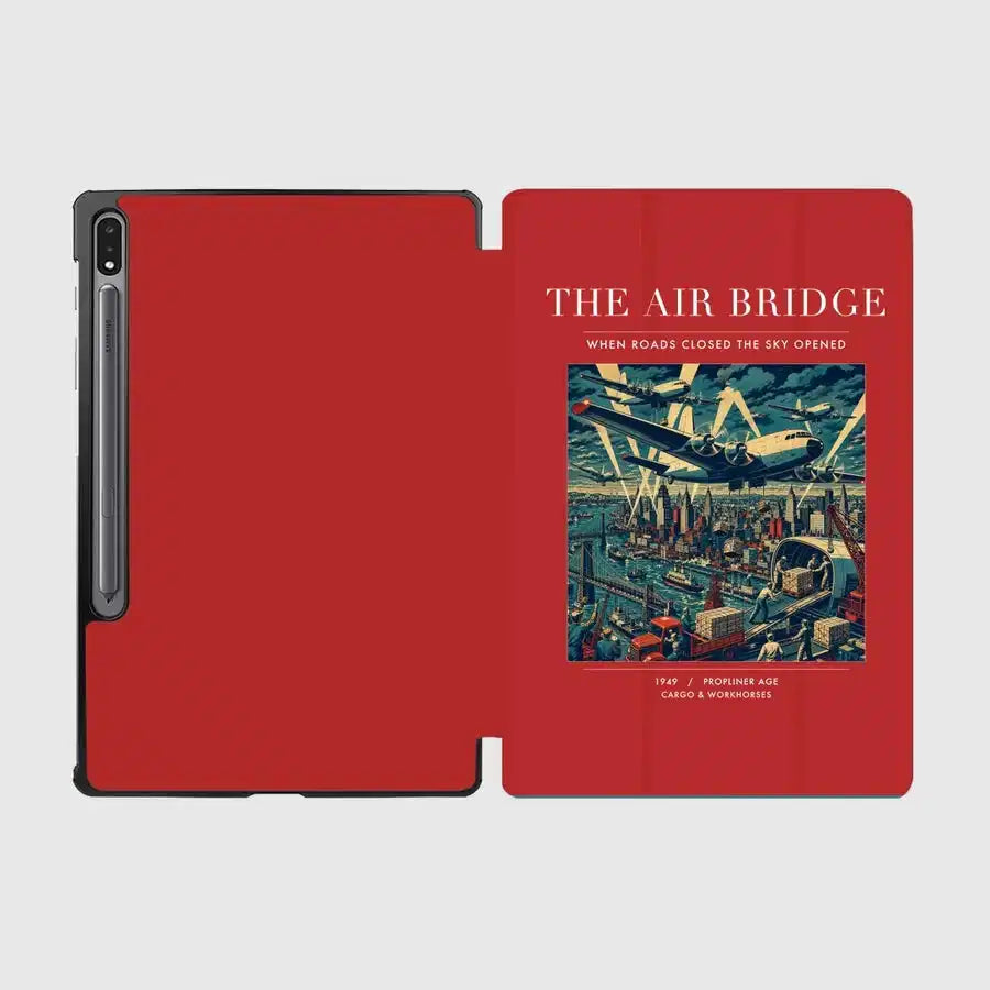 VINTAGE G4099 - The Air Bridge - Designed iPad & Samsung Tablet Cases design on red samsung