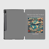Thumbnail for VINTAGE G4100 - The Round The World - Designed iPad & Samsung Tablet Cases design on gray samsung