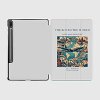 Thumbnail for VINTAGE G4100 - The Round The World - Designed iPad & Samsung Tablet Cases design on lightgray samsung