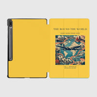 Thumbnail for VINTAGE G4100 - The Round The World - Designed iPad & Samsung Tablet Cases design on yellow samsung
