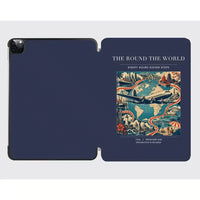 Thumbnail for VINTAGE G4100 - The Round The World - Designed iPad & Samsung Tablet Cases design on navyblue ipad