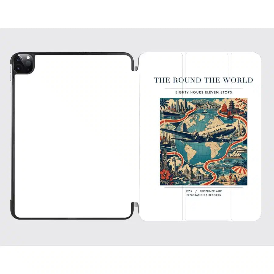 VINTAGE G4100 - The Round The World - Designed iPad & Samsung Tablet Cases design on white ipad
