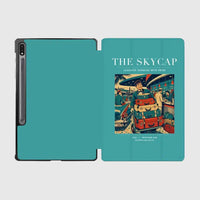 Thumbnail for VINTAGE G4101 - The Skycap - Designed iPad & Samsung Tablet Cases design on turquoise samsung