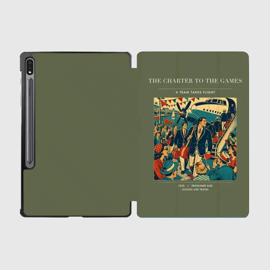 VINTAGE G4103 - The Charter To The Games - Designed iPad & Samsung Tablet Cases design on greenarmy samsung