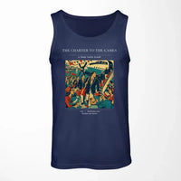 Thumbnail for VINTAGE G4103 - The Charter To The Games - Designed Tank Tops design on darkblue