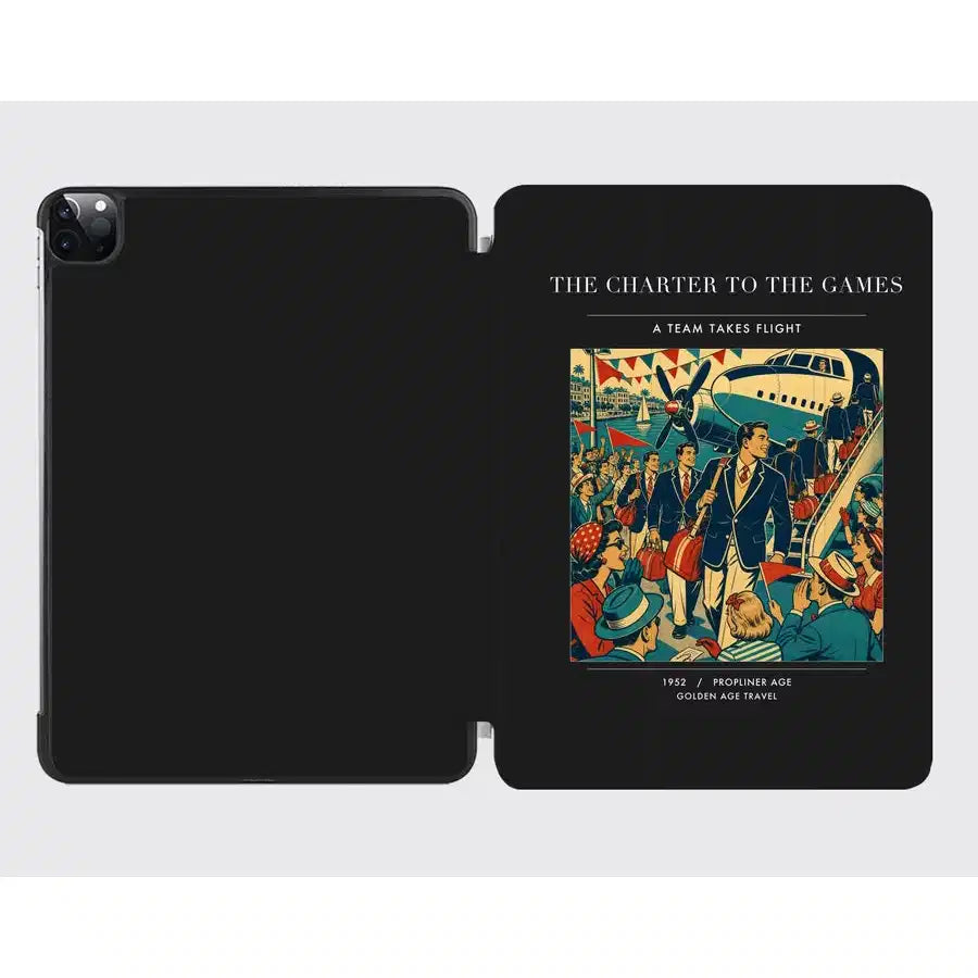 VINTAGE G4103 - The Charter To The Games - Designed iPad & Samsung Tablet Cases design on black ipad