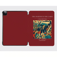 Thumbnail for VINTAGE G4103 - The Charter To The Games - Designed iPad & Samsung Tablet Cases design on darkred ipad