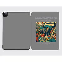 Thumbnail for VINTAGE G4103 - The Charter To The Games - Designed iPad & Samsung Tablet Cases design on gray ipad