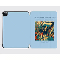 Thumbnail for VINTAGE G4103 - The Charter To The Games - Designed iPad & Samsung Tablet Cases design on lightblue ipad
