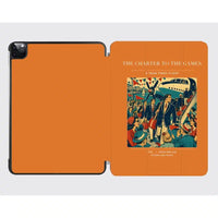 Thumbnail for VINTAGE G4103 - The Charter To The Games - Designed iPad & Samsung Tablet Cases design on orange ipad