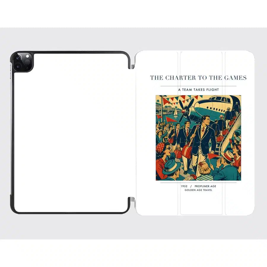 VINTAGE G4103 - The Charter To The Games - Designed iPad & Samsung Tablet Cases design on white ipad