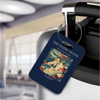 Thumbnail for VINTAGE G4106 - The Radio Room - Acrylic Luggage Tags design on navyblue