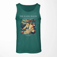 Thumbnail for VINTAGE G4106 - The Radio Room - Designed Tank Tops design on green