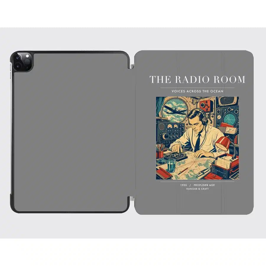 VINTAGE G4106 - The Radio Room - Designed iPad & Samsung Tablet Cases design on gray ipad