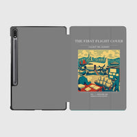 Thumbnail for VINTAGE G4107 - The First Flight Cover - Designed iPad & Samsung Tablet Cases design on gray samsung
